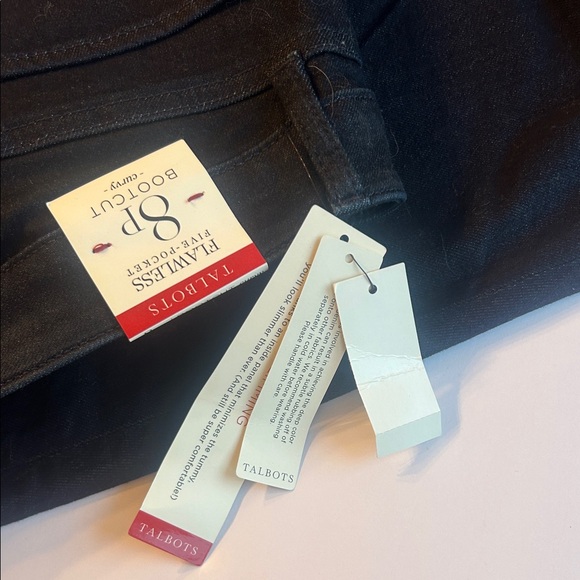 Talbots dark blue denim Boot Cut Jeans - Picture 4 of 5